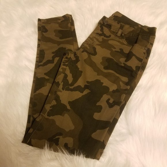 ROX DENIM DARK CAMOUFLAGE SKINNY'S - Picture 2 of 5